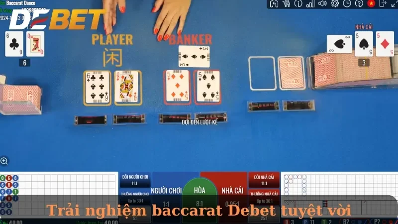 hướng dẫn baccarat debet chi tiết